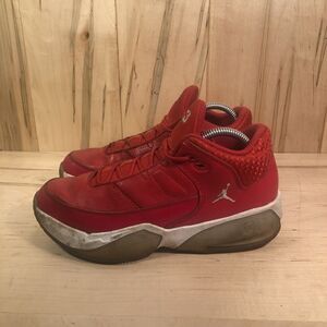 Nike Air Jordan Max Aura 3 Boys Size 7Y Red Athletic Shoes Sneakers DA8021-600